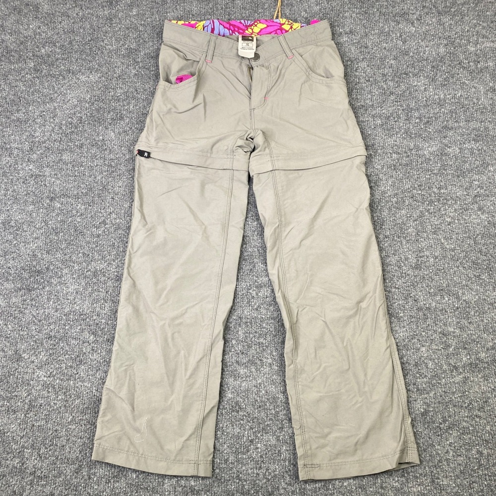 The North Face Girls Horizon Convertible Hiking Pants Gray Size Small 7/8